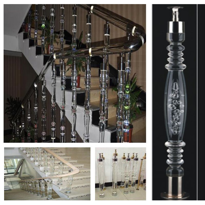 Deluxe Design of Guardrail Crystal Column Railing