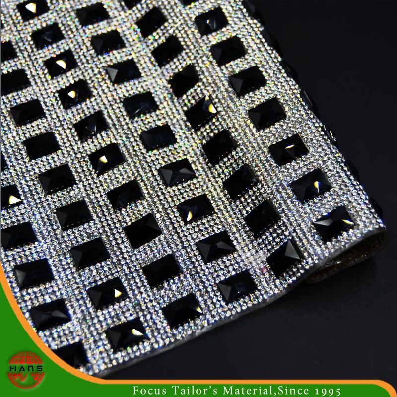 New Design Heat Transfer Adhesive Crystal Resin Rhinestone Mesh (HS17-09)