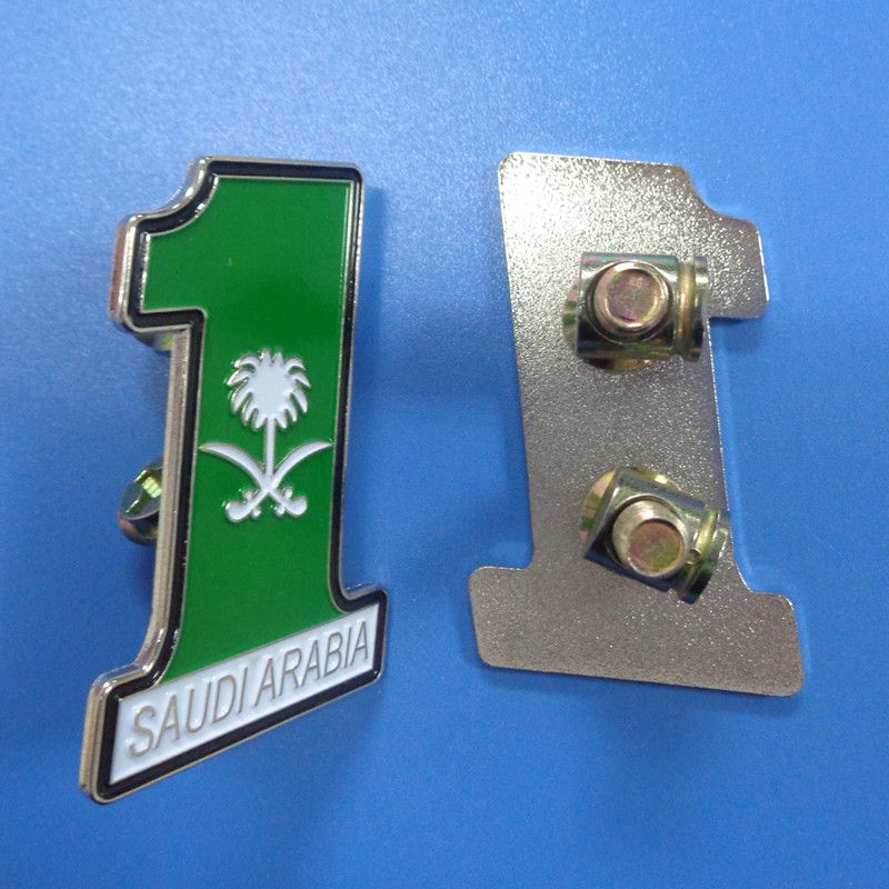 Custom Saudi Arabia National Day Screw Badges