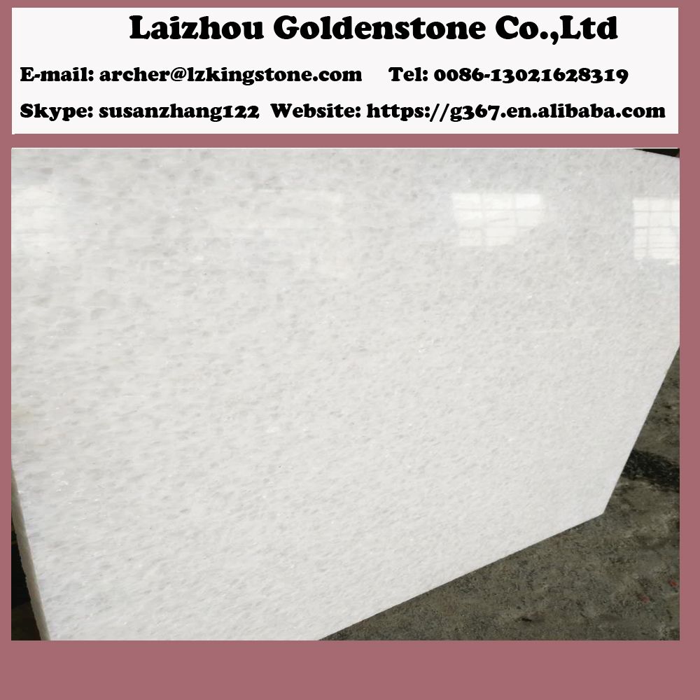 Polished Surface White marble Crystal White Marble