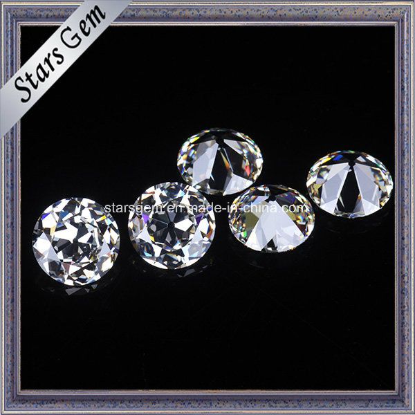 Aaaaaa Top Quality Round Old European Cut White Cubic Zirconia Stone