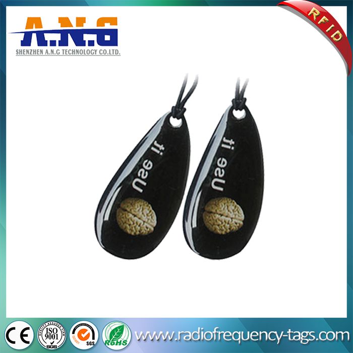 Customized Epoxy NFC Key Fob / Passive Plastic RFID Key Tag