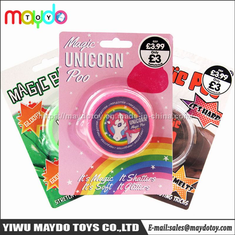 Hot Selling New Crystal Unicorn Poo Putty Slime Toy