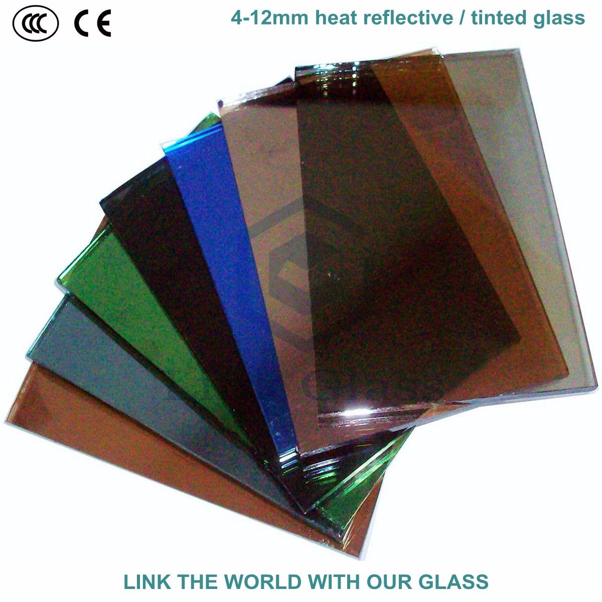 5mm Euro Grey & Dark Grey Reflective / Tinted Glass with Ce & ISO9001 for Glass Window