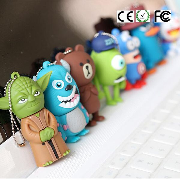 New Cute Cartoon Cartoon Creative Mini USB Flash Drive Pendrive