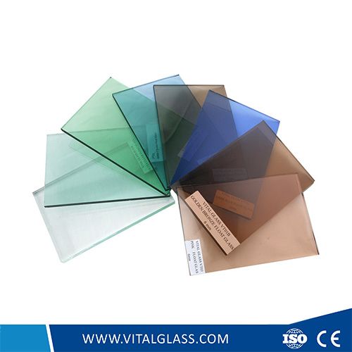 4mm, 5mm, 6mm, 8mm, 10mm Tempered Dark/Ford Blue Colored/Stained/Tinted Float/Reflective Glass