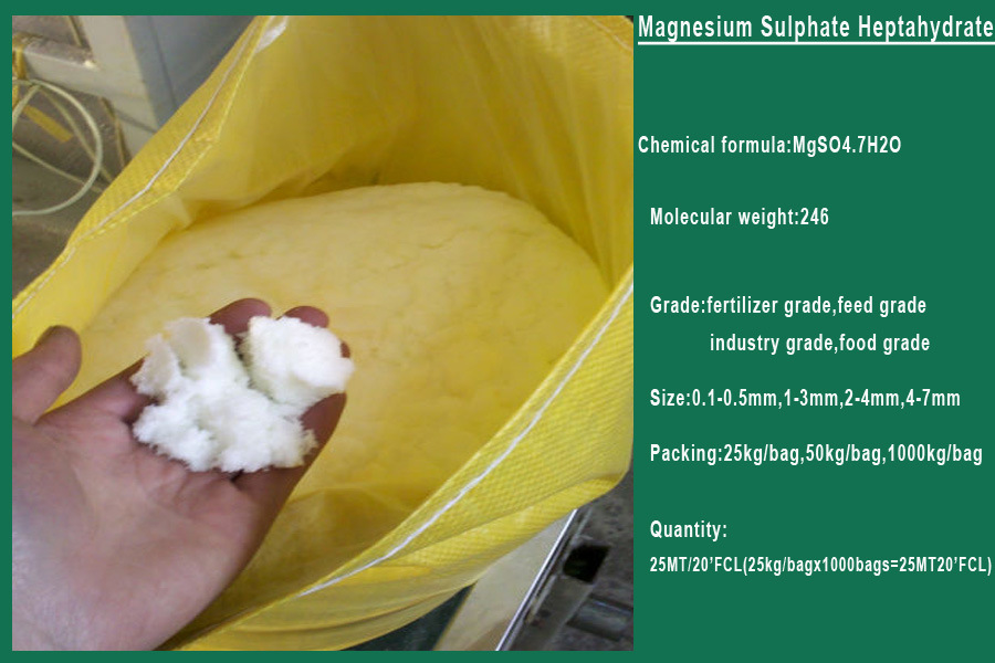 99.5% Industry Grade Magnesium Sulphate Mgso4.7H2O