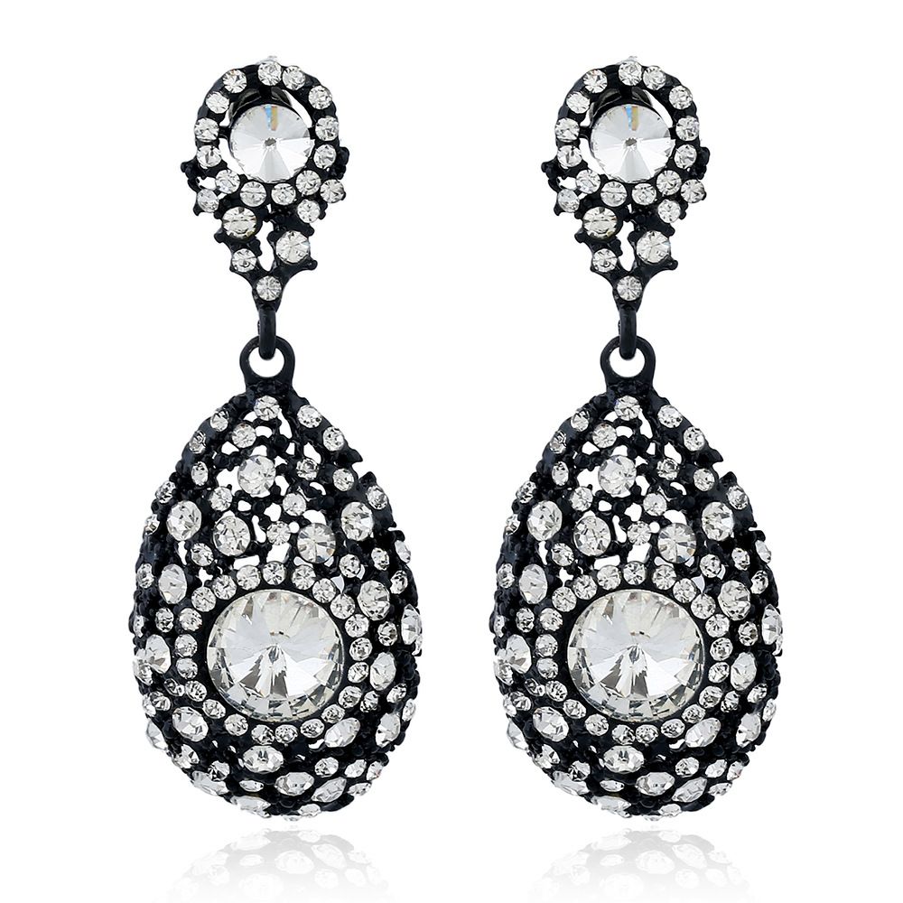 Factory Dselling Crystal Earrings Fashion Diamond Drop Earrings