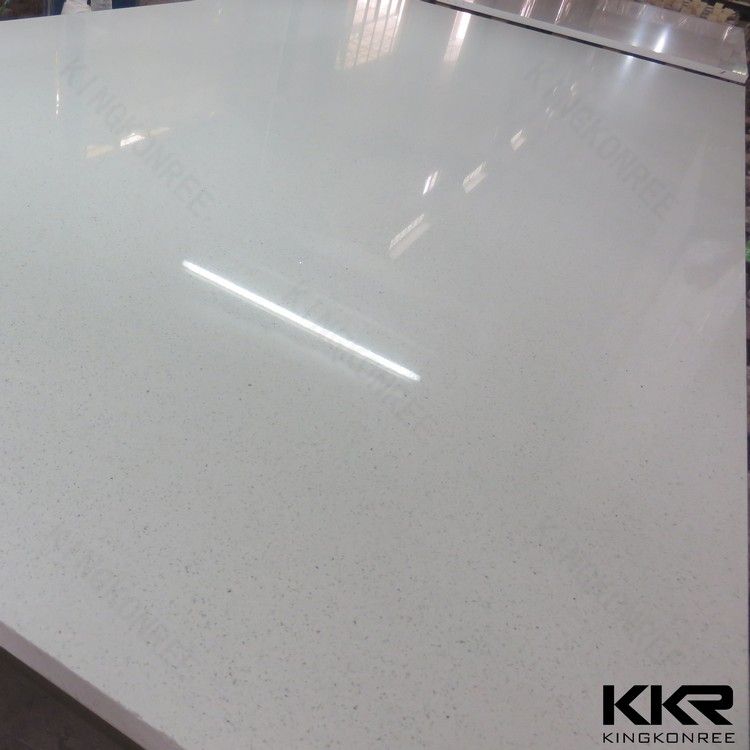 2cm White Sparkle Artificial Quartz Stone with Ce Certified (Q1706222)