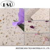 Light Golden Artificial Quartz Stone (Own Factory And CE)