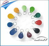 Customized 125kHz RFID Key Tags with Metal Round Rings Keyfob