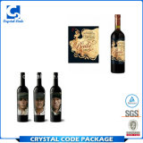 Custom Printed Adhesive Rolled Wine Bottle Label Sticker