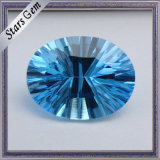 Beautiful Aquamarine Oval Millennium Cut Gemstone