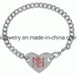 Surgical Steel Jewelry Midical Alert Sweet Heart Bracelet