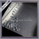 Aqua Ladder-Shaped Cubic Zirconia