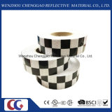 Black/White Grid Design Reflective Conspicuity Tape (C3500-G)