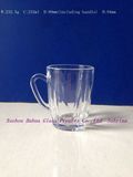 8oz High Quality Transparent Glass Cup with Handle Dh020