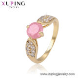 15275 Fashion Women Luxury 14K Gold-Plated Imitation Jewelry Finger Ring in Copper Alloy