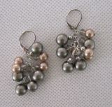 Grape Shaped Shell Pearl Earring (EP99)