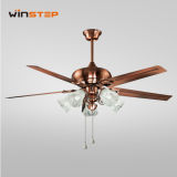 56 Inch Coppper Color Decorative 5 Lighting Ceiling Fan