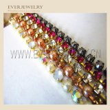 Decoration Colorful Rhinestone Strip Empty Glass Crystal Rhinestone Cup Chain/Wholesale