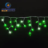 280 LED Green Color 60 Drops Icicle Curtain (L4, 5mxH20/40/80cm)