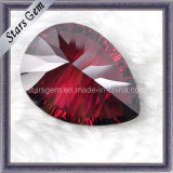 High Quality Garnet Pear Millennium Cut Cubic Zirconia