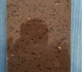 Dark Brown Color Crystal Strong Quartz Countertop