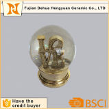 Golden Love Pattern Wedding Favors Snow Globe