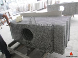 G439 Big Flower White Granite Vanity Top for Bathroom