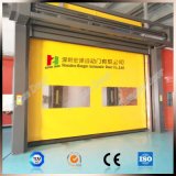 Interior High Speed Roller Shutter Auto Recovery Rapid Roll up PVC Fabric Rolling Door