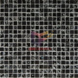 Black Stone Mix Cracked Glass Mosaic Tile (CS127)