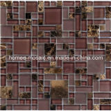 GPS07 Mixed Blend Multi Size Glass & Stone Series Mosaic Tile