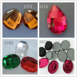 Bright Colored Glass Flat Back Beads