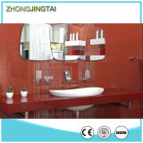 Red Color Crystal Customer Size Artificial Quartz Vanity Tops