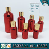 Deep Red Electroplated Glass Essential Oil Bottles