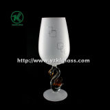 Single Wall Frosting Wine Glass by SGS (DIA6*21)