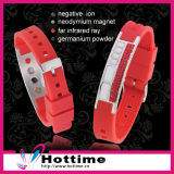 Shiny Crystal Fashion Balance Ion Silicon Bracelet (CP-JS-NW-009)