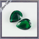 Beatiful Emerald Color Pear Shape Glass Beads