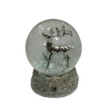 Golden Elk Design for Christmas Snow Globe