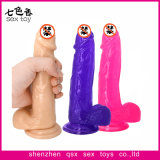 OEM High Quality Realistic Crystal Penis Dildo Sex Toy for Women