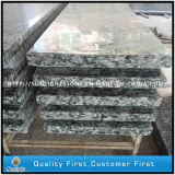 Sea Wave / Spray White Granite Polishing Stair Riser / Stair Tread