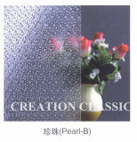 3-6mm Clear Figured Frost Acid Etched Glass