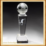 Glass Crystal Trophy Custom Soccer Ball Class