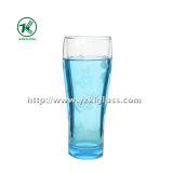 Blue Double Wall Glass Bottle (6.5*5*18 280ml)