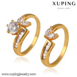 14113 New Arrival Fashion 24k Gold Bridal Set Jewelry Ring with Zircon