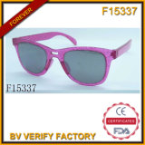 Hot Sale Plastic Sunglasses with Crystal (F15377)