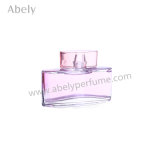 Customized Perfume Bottles 50ml Elegant Lady Style Pink Glass Perfume Bottle