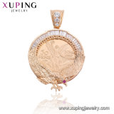 33067 Fashion Latest CZ Gold Pendant with Eagle Design for American Celebration