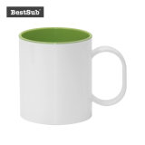 Bestsub 11oz Two-Tone Light Green Sublimation Polymer Mug (BPM05LG)